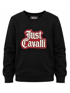 Just Cavalli Logo-Patch Crewneck Sweatshirt