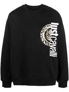 Just Cavalli Logo Print Crewneck Sweatshirt