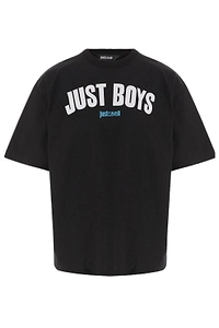 Just Cavalli Logo Printed Crewneck T-Shirt