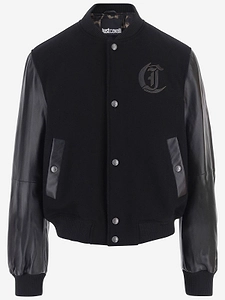 Just Cavalli Logo Varsity Jacket