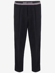 Just Cavalli Logo Waist Tapered Pants