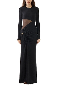 Just Cavalli Long-Sleeved Crewneck Dress