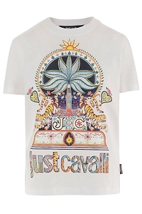Just Cavalli Print Crewneck T-Shirt