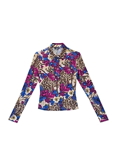 Just Cavalli Printed Button-Up Shirt