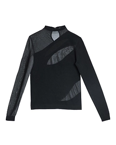 Just Cavalli Sheer Panel Knitted Top