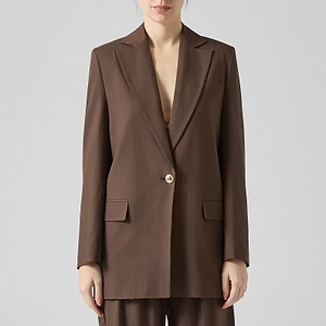 Single-Breasted Oversized Blazer
