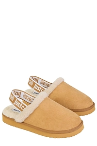 Just Cavalli Slingback Logo Trim Mules