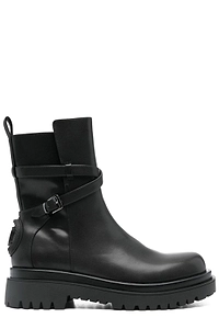 Just Cavalli Strap Detail Round Toe Ankle Boots