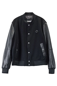 Just Cavalli Varsity Contrast-Sleeve Jacket