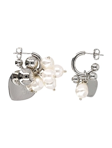 Justine Clenquet Abbey Charm Hoop Earrings