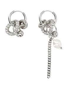 Justine Clenquet Jade Chain Drop Earrings