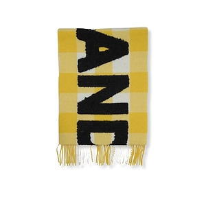 Jw Anderson Checked Logo Scarf