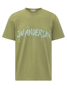 Jw Anderson Circular Logo Print T-Shirt