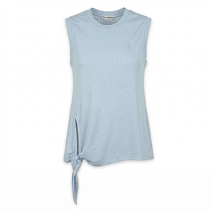 Jw Anderson Hem Knot Ribbed Tank Top