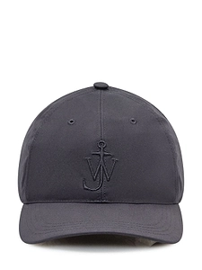 Jw Anderson Logo Embroidered Curved Peak Cap