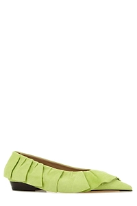 Jw Anderson Ruffle Pointed Ballet Flats