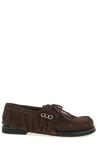 Jw Anderson Volant Ruffled Boat Shoes