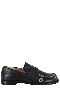 Jw Anderson Zip-Detailed Round Toe Loafers