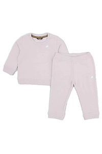 K-Way Kids Logo Embroidered Crewneck Tracksuit