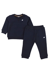 K-Way Kids Logo Embroidered Crewneck Tracksuit