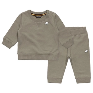 K-Way Kids Logo Embroidered Crewneck Tracksuit