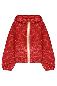 Poppy Print Hooded Jacket