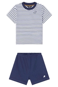 K-Way Kids Striped T-Shirt And Shorts Set