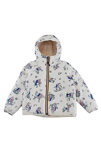 K-Way Kids Zip-Up Hooded Jacket