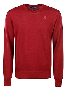K-Way Logo Crew Neck Knitted Sweater