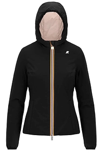 K-Way Logo Patch Hooded Reversible Jacket