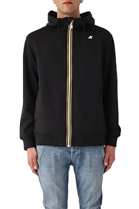 K-Way Logo Patch Zip-Up Hoodie
