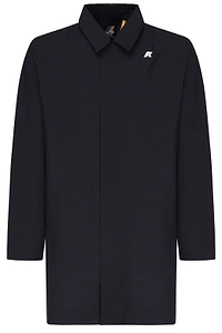 Logo-Patch Slit Detailed Trench Coat