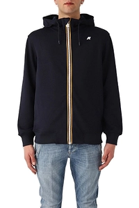 K-Way Logo Patch Zip-Up Hoodie