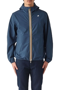 K-Way Logo Printed Hooded Zipped Jacket