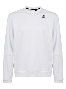 K-Way Logo V-Neck Sweatshirt