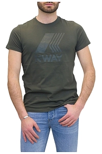 K-Way Logo Printed Crewneck T-Shirt