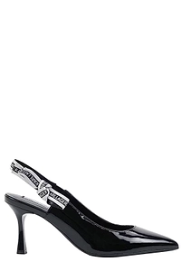 Karl Lagerfeld Sienna Ribbon Slingback Heeled Pumps