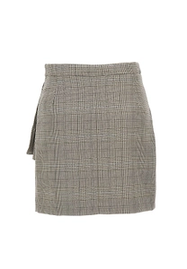 Kaos Prince Of Wales Wrap Mini Skirt