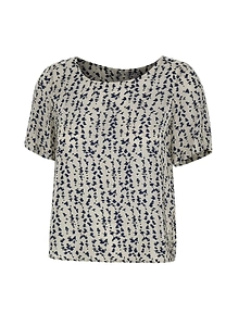 Kaos Printed Short-Sleeve Top