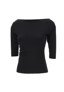 Kaos Ruched Boat-Neck Top