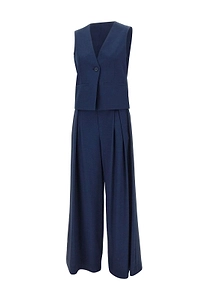 Kaos Sleeveless Vest Palazzo Suits