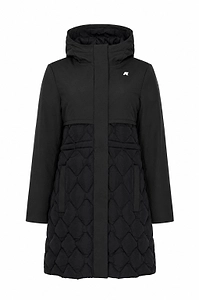 K-Way Quilted Hooded Coat