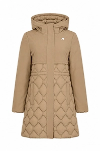 K-Way Quilted Hooded Coat