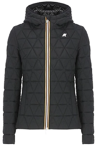 K-Way Quilted Hooded Zip-Up Jacket