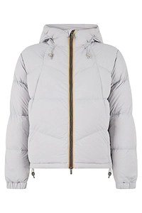 K-Way Quilted Zip-Up Hooded Jacket