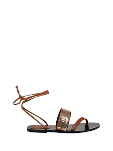 Kate Cate Ayda Crystal Lace-Up Sandals