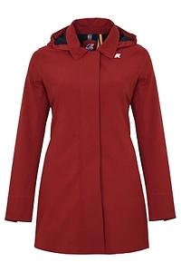 K-Way Slit-Detailed Hooded Coat