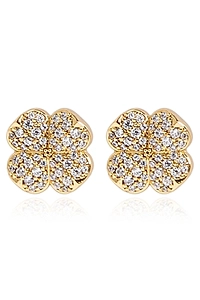 Crystal Pavé Stud Earrings