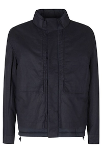 K-Way Waxed Stand-Collar Jacket