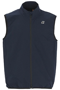 K-Way Zip-Up High-Neck Vest Jacket